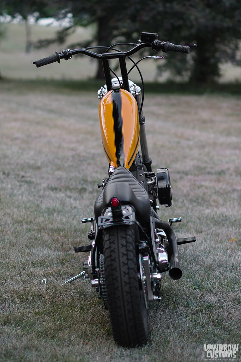Meet Tim Statt of Gigacycle Garage And His 1992 Harley-Davidson EVO Chopper Named The Yellow Boss Chop-8