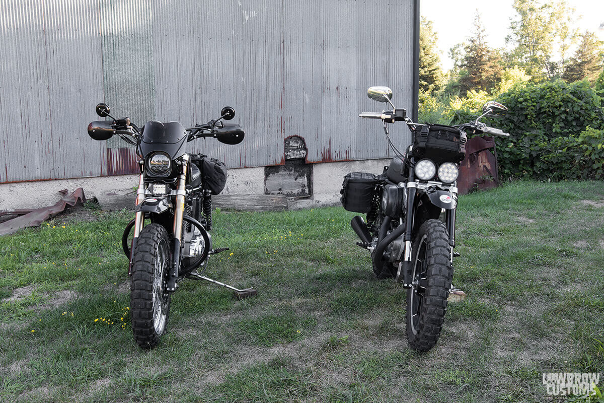 Off Road Sportsters: Garage-Built Harley Sportster Adventure Bikes-50