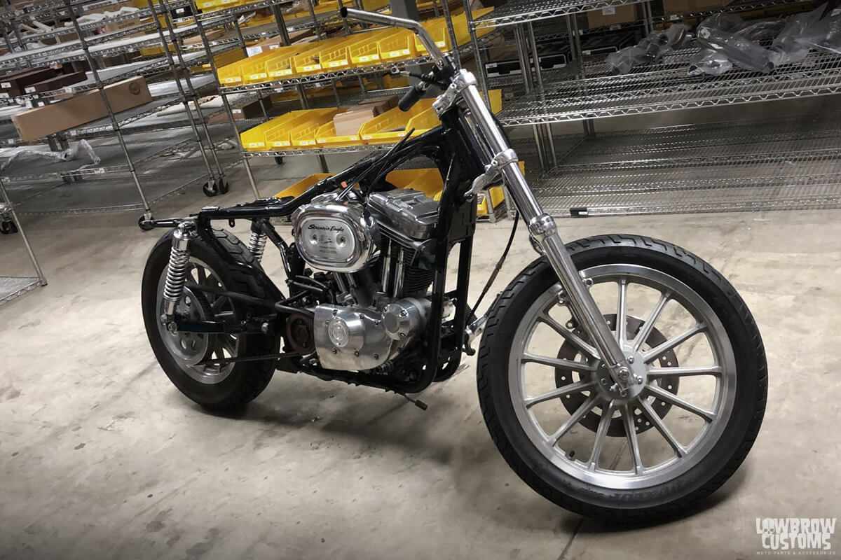 Mikey Revolt's 2000 Harley-Davidson Sportster Chopper-stripped