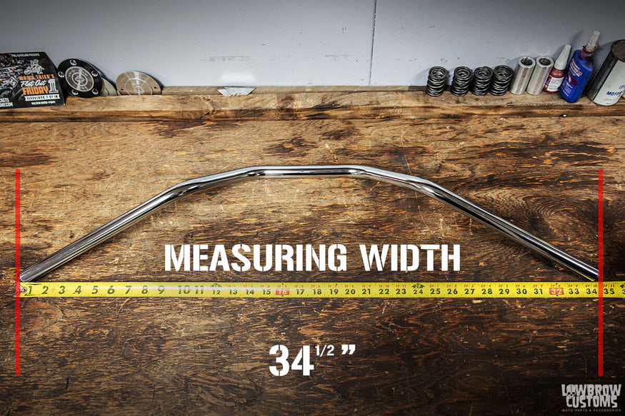 Motorcycle Handlebar Measurement - Match shoulder width for a comfortable ride