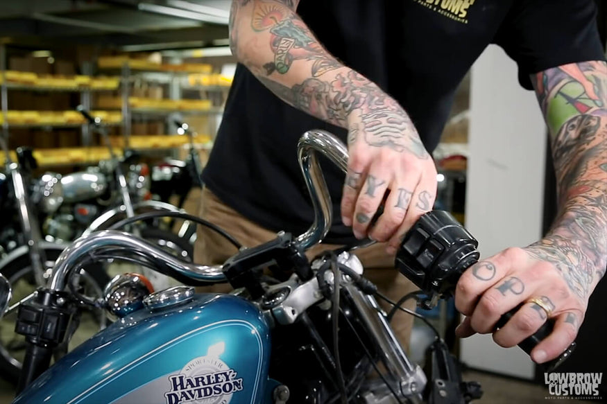 How to Install Your New Motorcycle Handlebars - Remove Your Grips