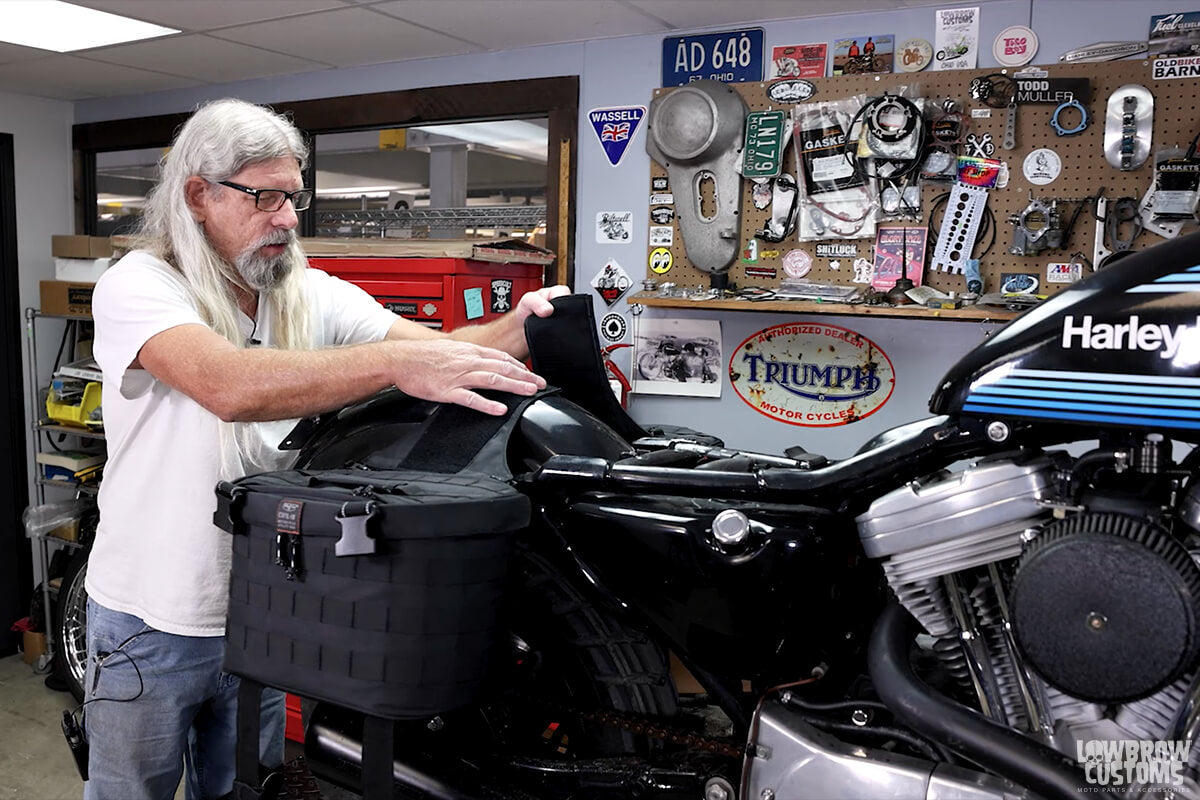 Video: How To Install Biltwell's Exfil Motorcycle Utility Bags On Harley-Davidsons-56