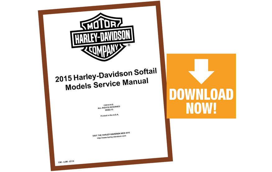 Softail 2015 Service Manual Harley-Davidson #99482-15