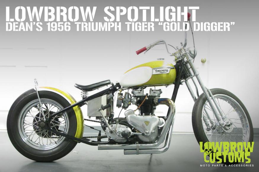 Dean’s 1956 Triumph tiger “Gold Digger”