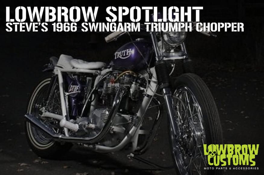 Steve’s 1966 Swingarm Triumph chopper.