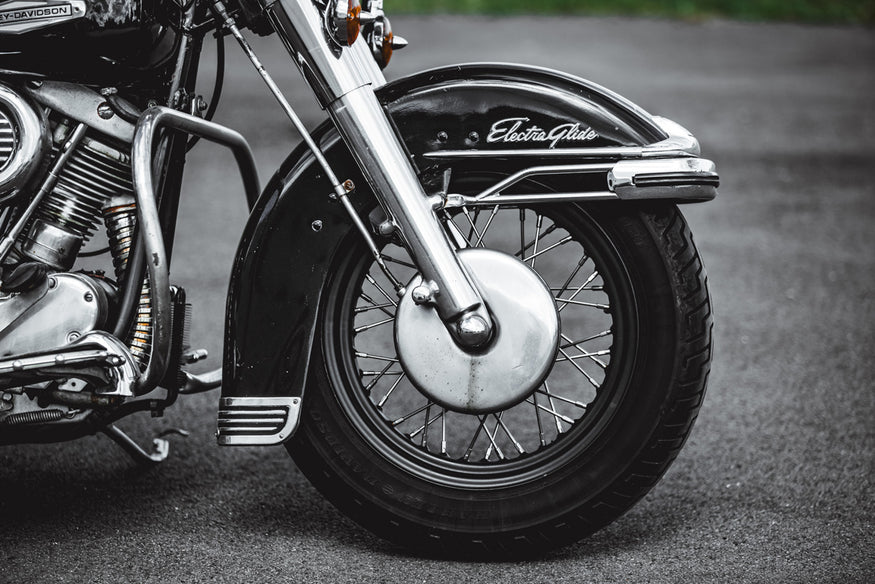 1969 FLH Wheel closeup