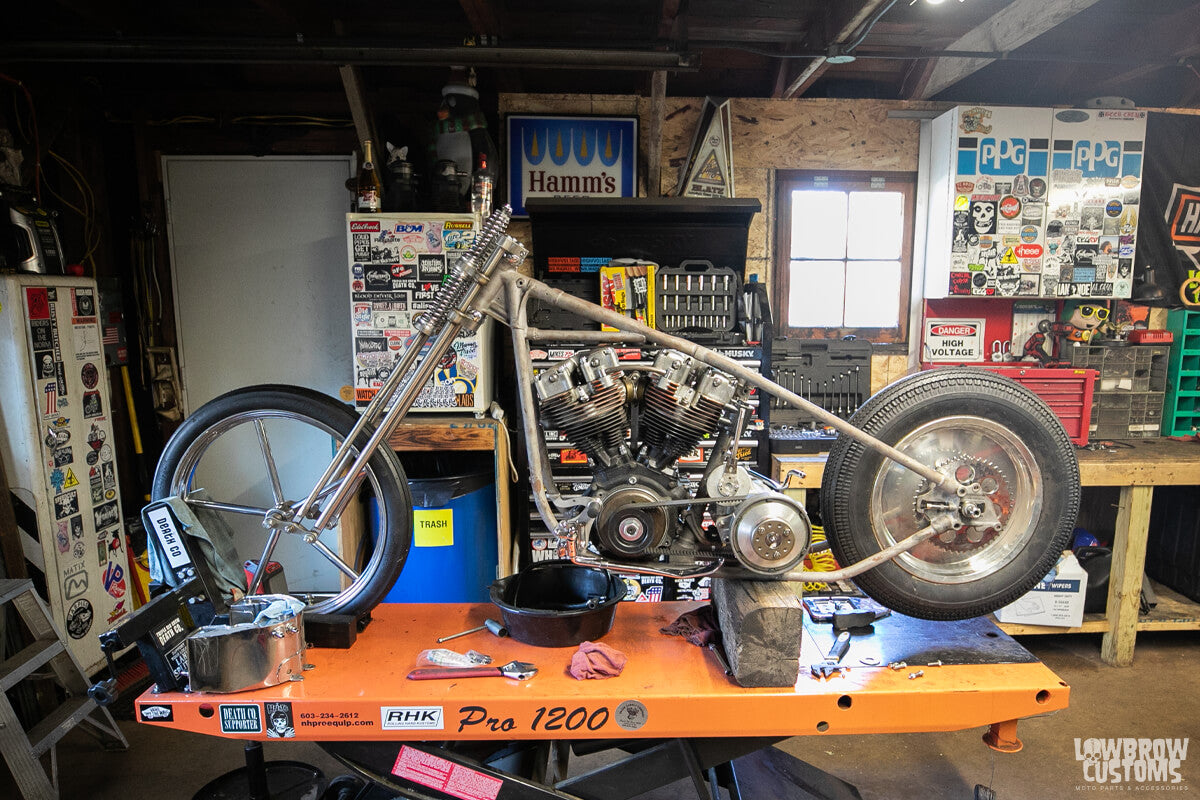 Ian's Harley Shovelhead is a roller!