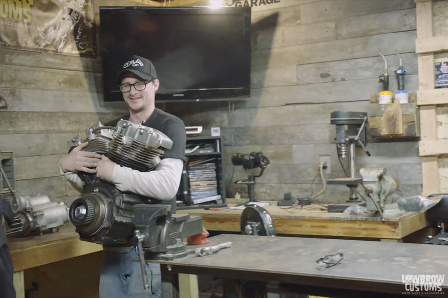 VIDEO-Geared Science - Ian Olsen's Harley-Davidson Shovelhead Build Part 2 - The Mock Up & Idea Stage-7