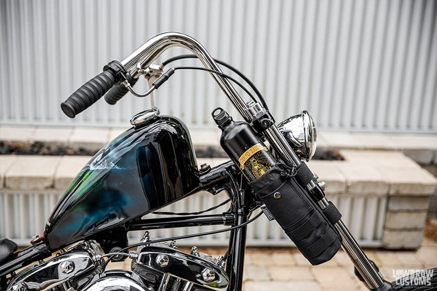Lowbrow Customs Good Luck Fuel Bottle and Carrier 2.0 combo