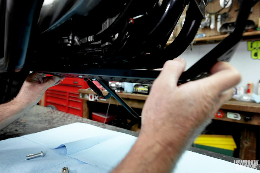 Video-How To Install Lowbrow Customs Skid Plate For 1991-2003 Harley-Davidson Sportsters-15
