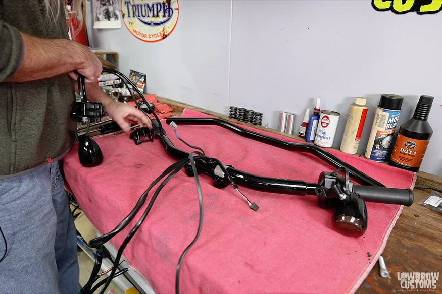 Take Off the Old Handlebar - Removing the wires from the handlebars