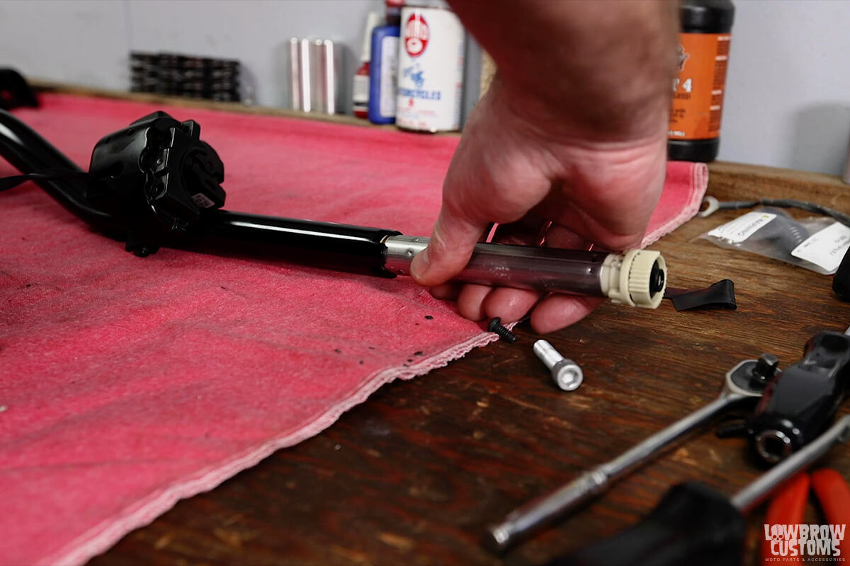 Removing Throttle Wire From Inside The Handlebar - pull the TBW through the handlebar