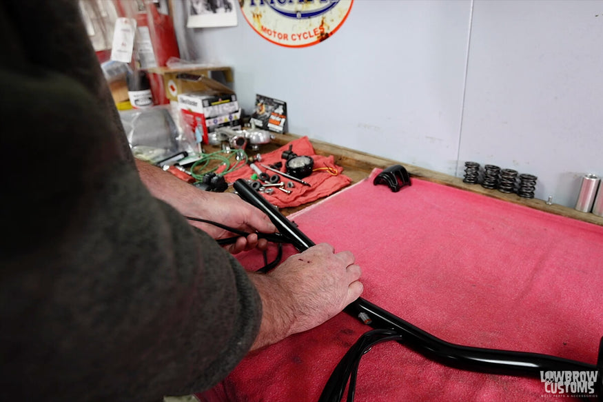 Removing Throttle Wire From Inside The Handlebar - pull the TBW through the handlebar