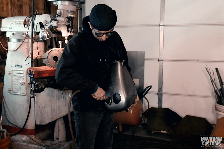 Cutting Hole for the Wire Tube - clean out the tank