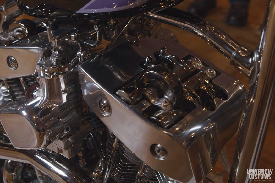 Video- Take An In Depth look at Christian Newman's Custom Twin Turbo 8 Valve Harley-Davidson ULH at Mama Tried 2021-4