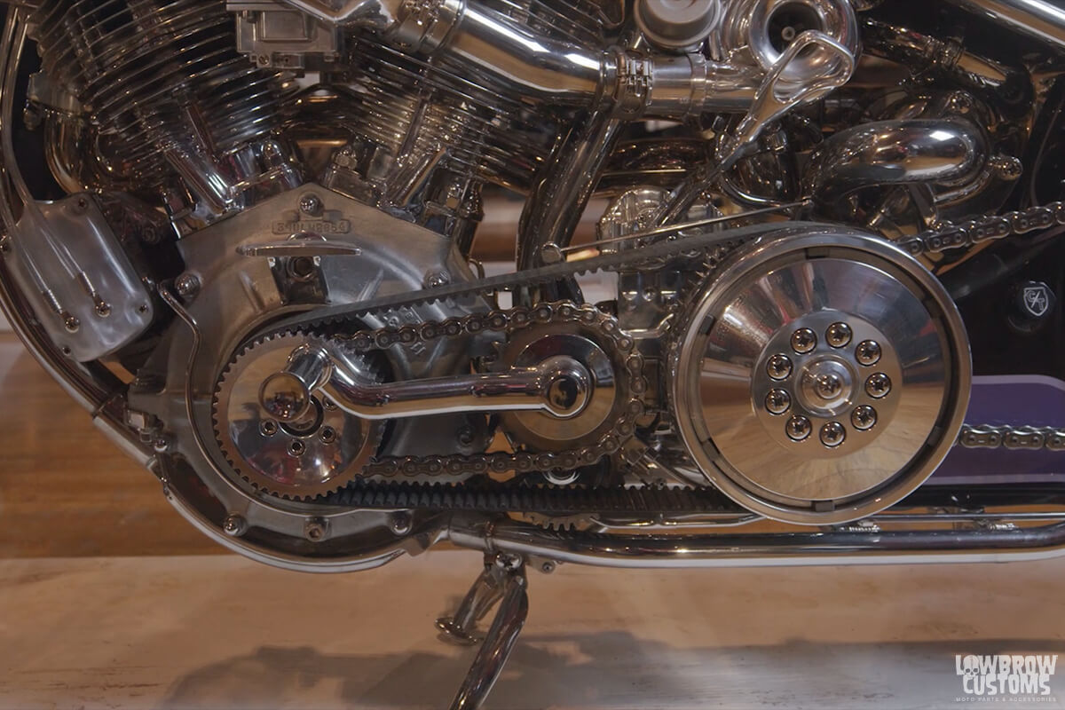 Video- Take An In Depth look at Christian Newman's Custom Twin Turbo 8 Valve Harley-Davidson ULH at Mama Tried 2021-7