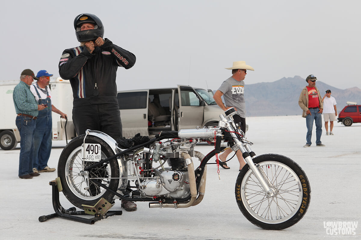 Salt Bound and Down 2018 - Kyle Malinky's 1968 Triumph Land Speed Racer Resurrected - Lowbrow Customs-15