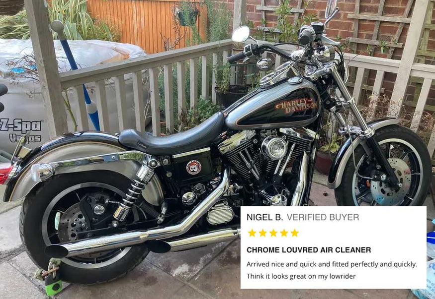 Louvered Air Cleaner on a Dyna