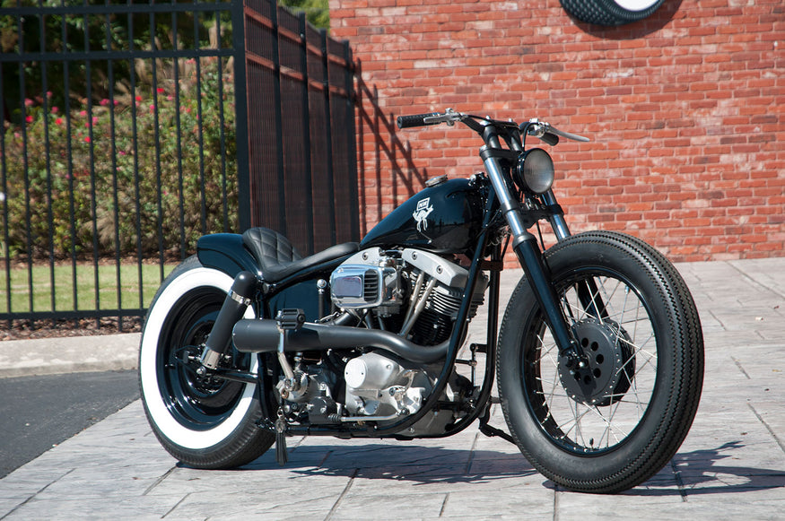 Custom Harley Shovelhead with Coker Tires