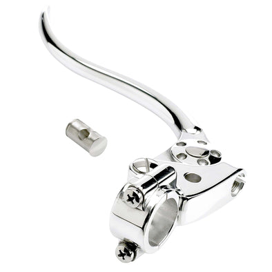 Kustom Tech DeLuxe 1 inch Clutch Lever Polished Aluminum & Brass