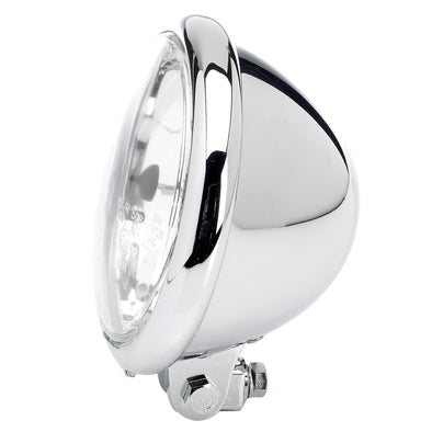 Cycle Standard 5-3/4 inch diameter Chrome Bottom Mount Halogen