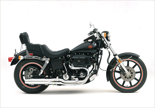 Harley-Davidson's FXB Sturgis model was released in 1980. Lowbrow Customs - Harley-Davidson: The AMF Years