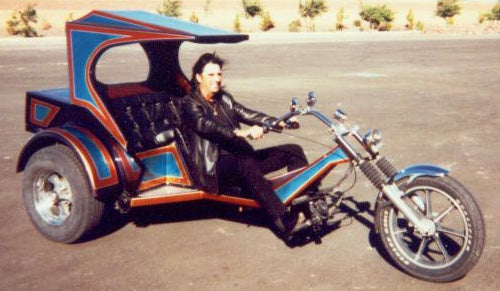 Check out this killer Trike with Alice Cooper. Famous motorcycle riders