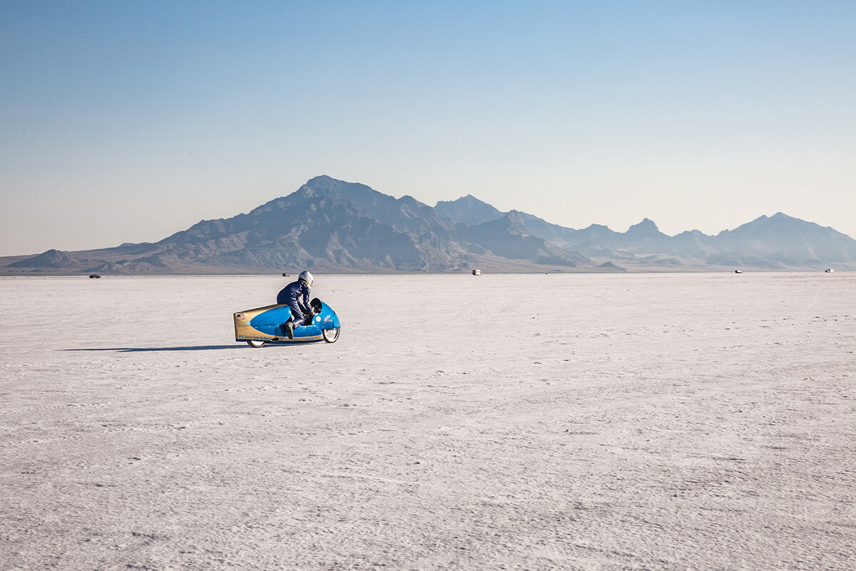 The take off was easy and it was all up to the motor staying together. - Bonneville Speed Week 2017 - Lowbrow Customs