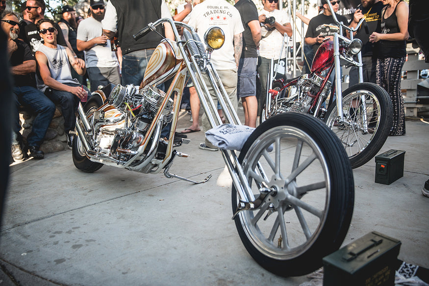 Darill Borba's immaculate Harley-Davidson Panhead. People's Champ 4 winner. Born Free 8