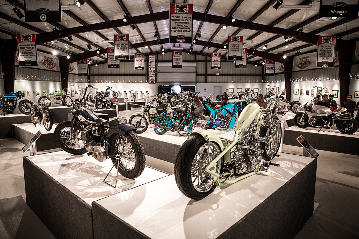 Michael Lichter's "Motorcycles as Art" Exhibit. 7000 sq ft building filled with beautiful art and masterful builds. Lowbrow Customs - Sturgis 2017