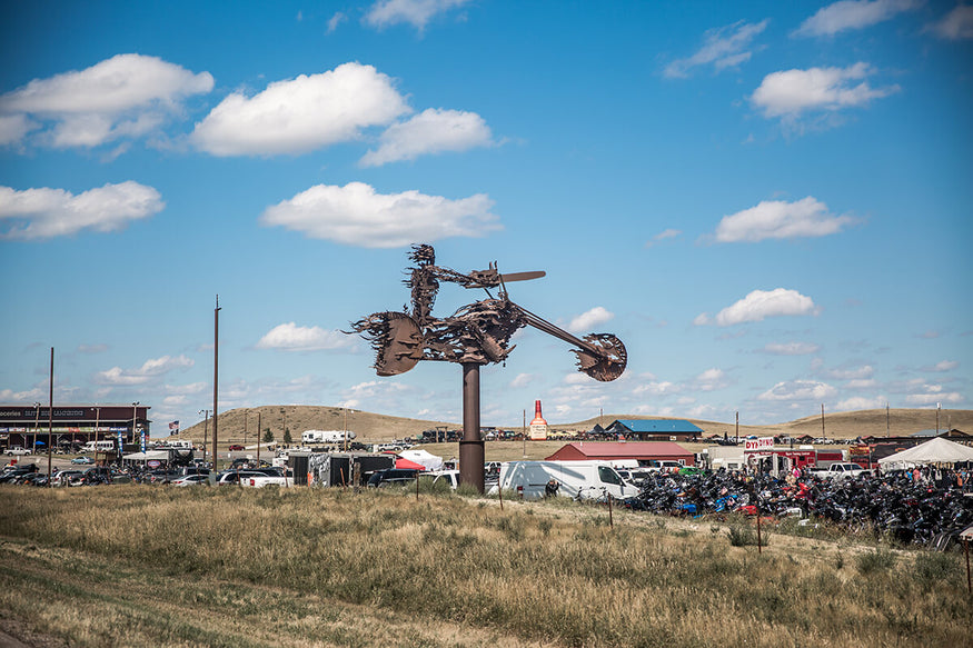 The new Full Throttle Saloon was 7 miles north of the Buffalo Chip on route 79. - Lowbrow Customs - Sturgis