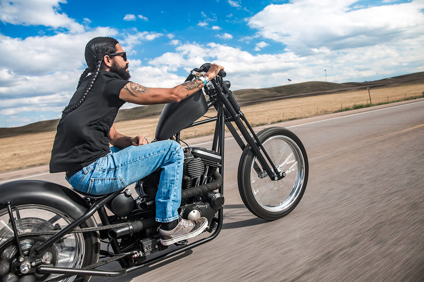 Eric San Miguel killing it on his latest Harley-Davidson Sportster build. - Lowbrow Customs - Sturgis 2017