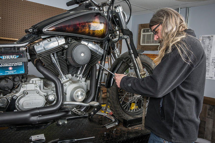 Make sure to go over each nut and tighten one last time if needed. - Lowbrow Customs - 2 into 1 by Kerker How to Install on Dyna