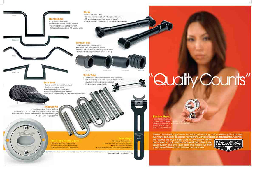 A page from an old catalog in 2009, Biltwell Inc. catalog_2009_back