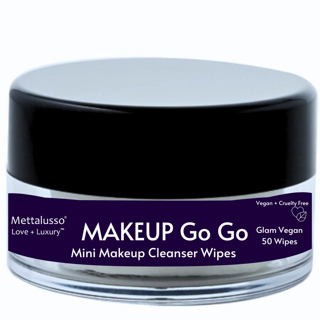 Mettalusso Makeup Go Go vegan mini cleansing wipes