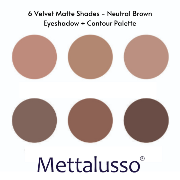 Palette de contours et de fards à paupières végétaliens Mettalusso