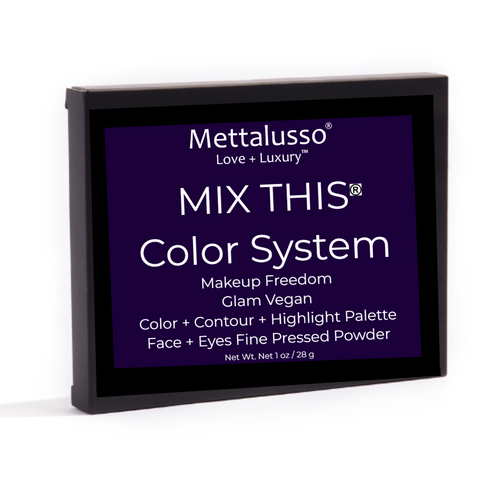 Mettalusso Vegan MIX THIS Paleta de colores Caja exterior de polvo prensado fino