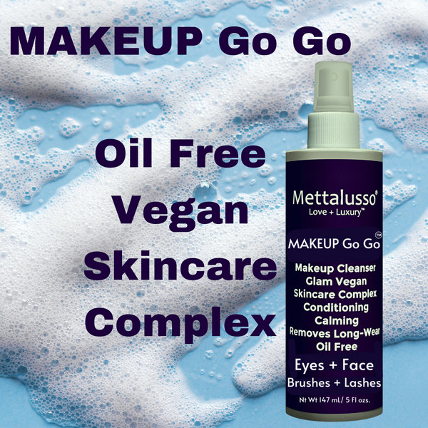 Mettalusso glagship cleanser is Makeup GoGo oil free vegan globally compliant and formulated with skincare ingredients