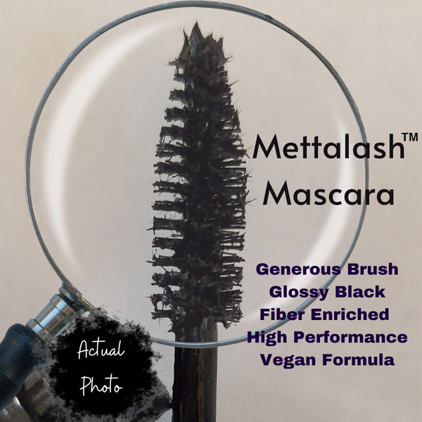 Mettalusso Mettalash Mascara Vegan Formule raffermissante et constructrice avec applicateur pinceau luxuriant