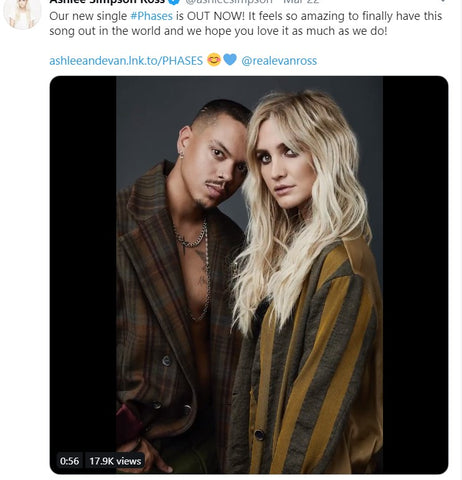 Ashlee Simpson Ross and Evan Ross Announce Drop of PHASES Duet