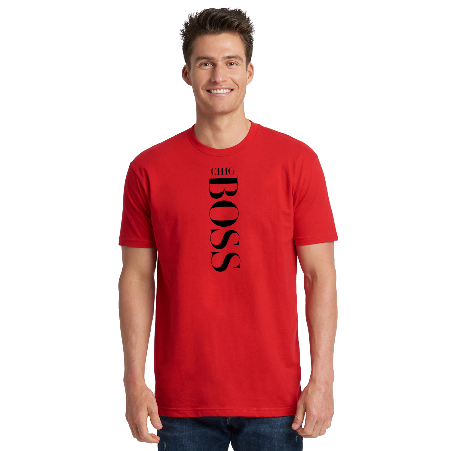 red boss t shirt