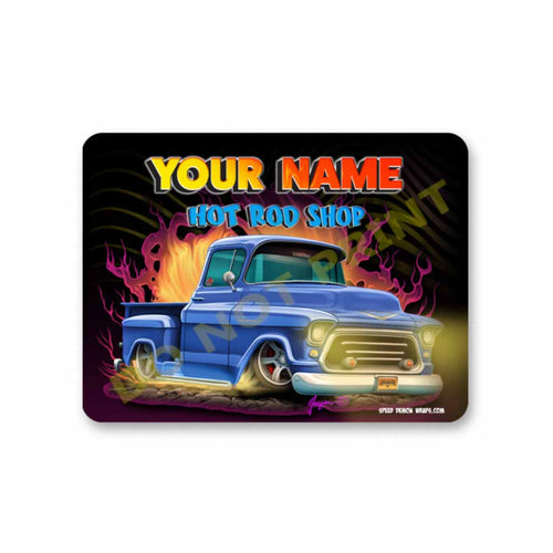 1957 Chevy Garage Personalized Sign - 12" x 9" Classic Garage Metal Sign - Speed Shop Sign