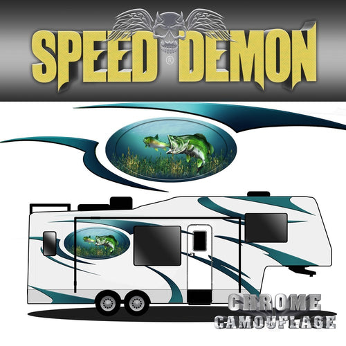 5th Wheel Trailer Large Mouth Bass Graphics