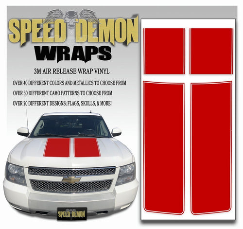 Chevrolet Avalanche Stripes - Red 2007-2013 - Expert