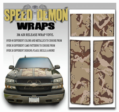 Chevy Silverado Stripes Desert Camo Black PS 2003-2005