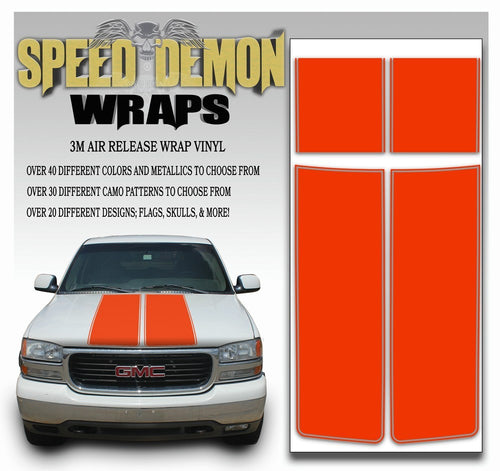 GMC Yukon Stripes Orange 1999-2006