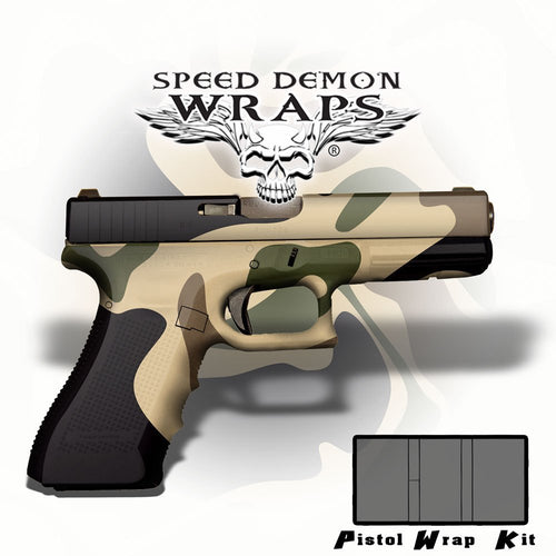 Gun Wraps - Universal Skins ~ Badlands WWII Desert Camouflage