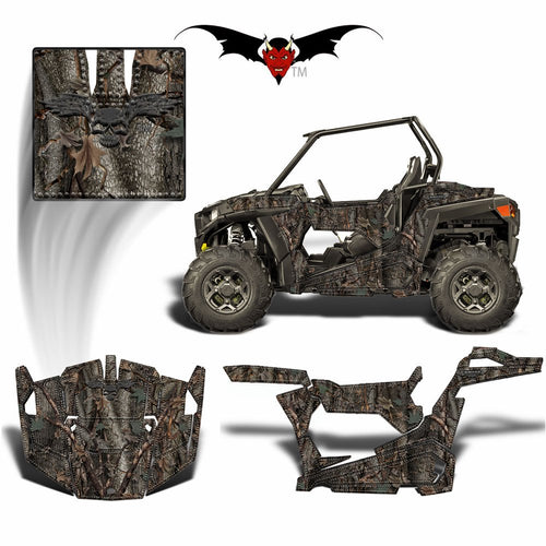 RZR 900 S GRAPHICS WRAP - HIDDEN OAK CAMOUFLAGE