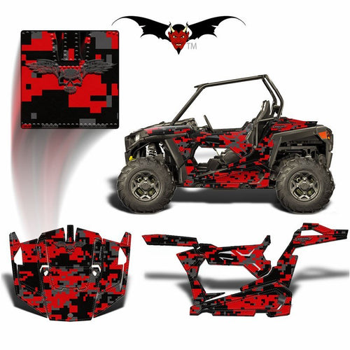 RZR XP 4 1000 EPS HOOD WRAP -  TRIBAL FURY PINK