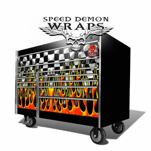 SNAPON TOOL BOX GRAPHICS WRAP KIT-RACEWAY-FRONT DRAWERS